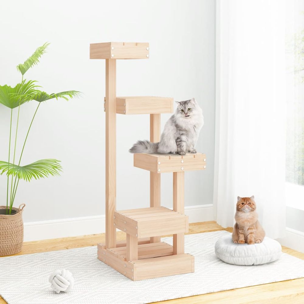 Solid Pine Cat Tree