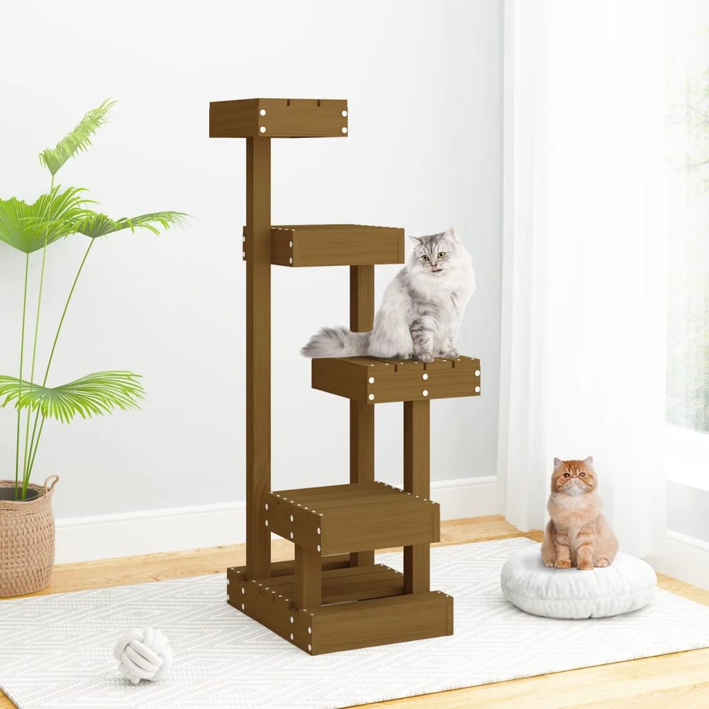 Solid Pine Cat Tree