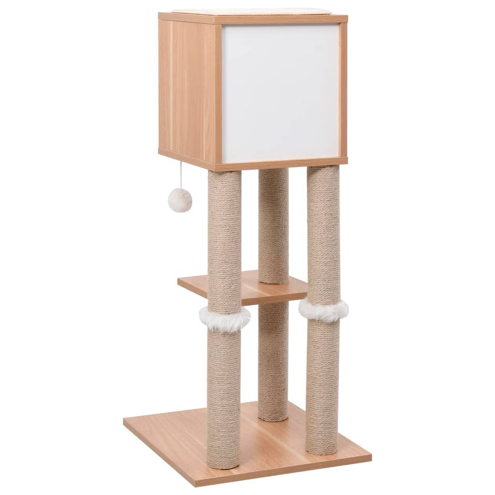 vidaxl cat tree top box scratch mat