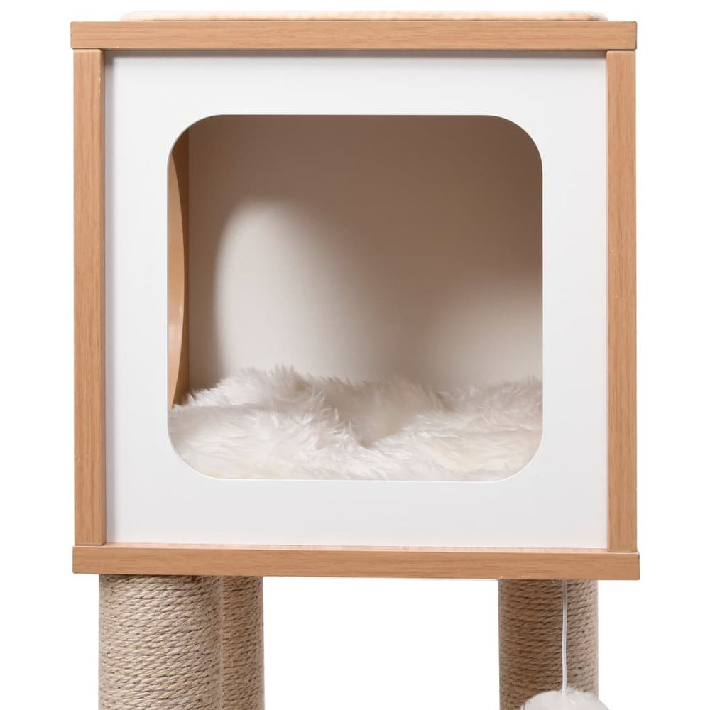 vidaxl cat tree top box scratch mat