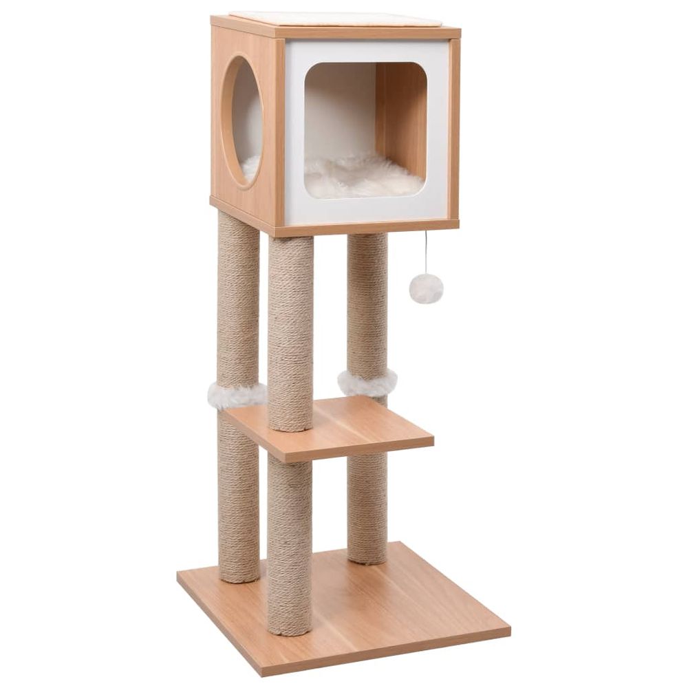 vidaxl cat tree top box scratch mat