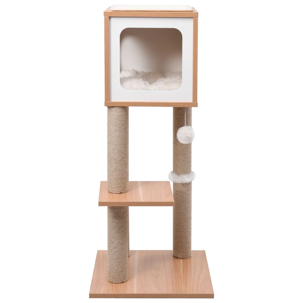 vidaxl cat tree top box scratch mat