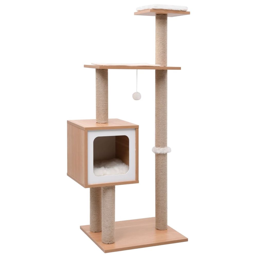 vidaxl cat Tree mid box scratch mat