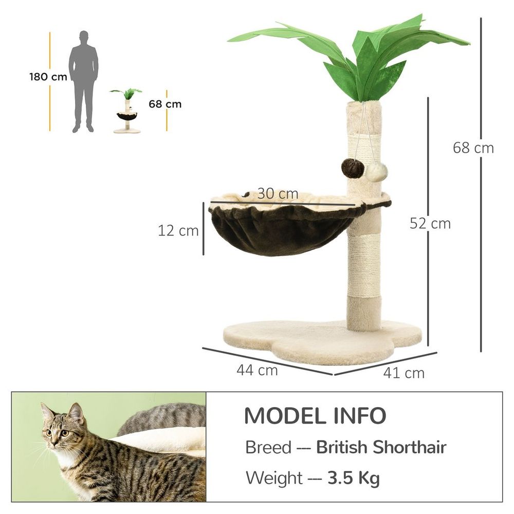 Cat Tree Palm Shaped