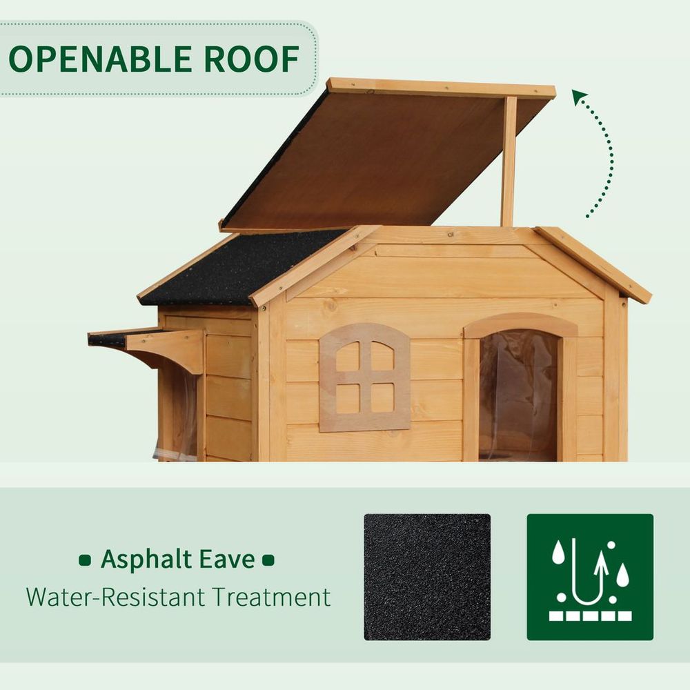 Outdoor Wooden Cat House