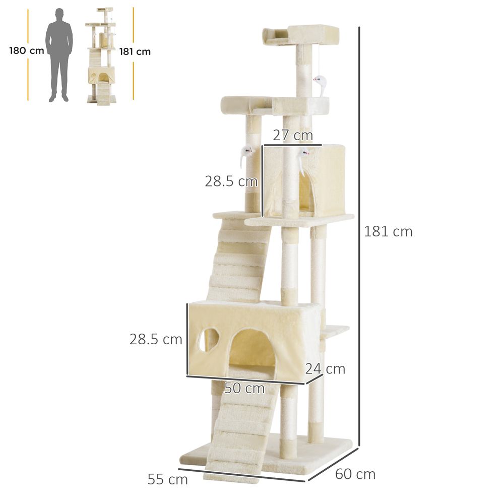 Multi Cat Tree Large - Beige