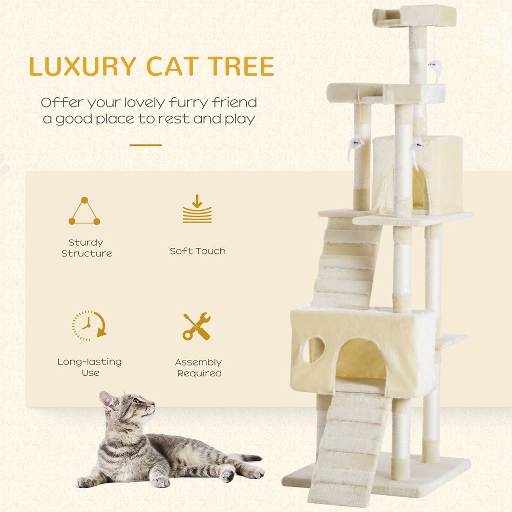 Multi Cat Tree Large - Beige