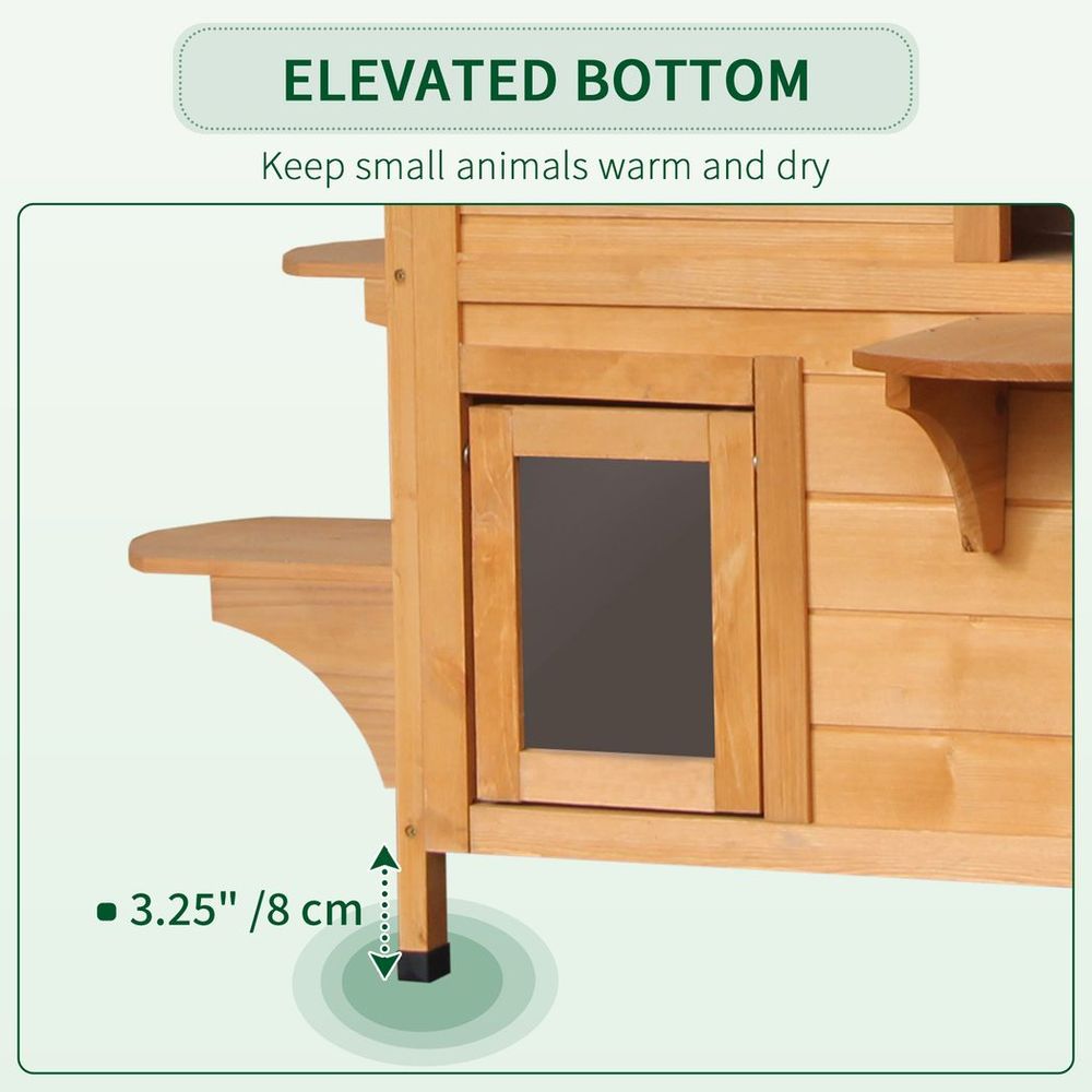 Outdoor Wooden Cat House