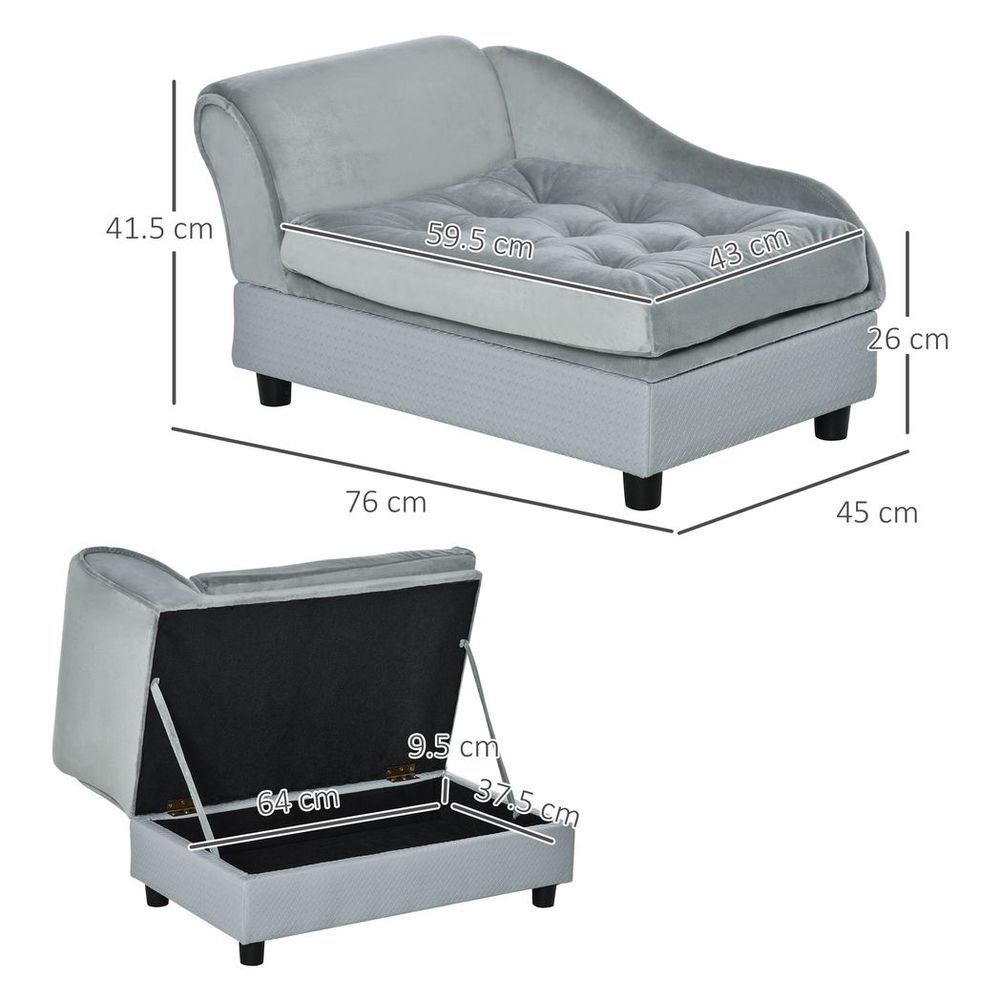 dimensions of cat sofa storage