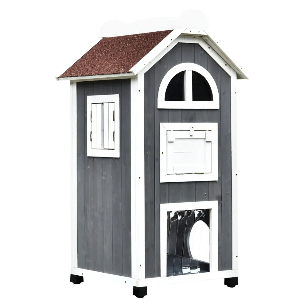 Outdoor Cat House Wood