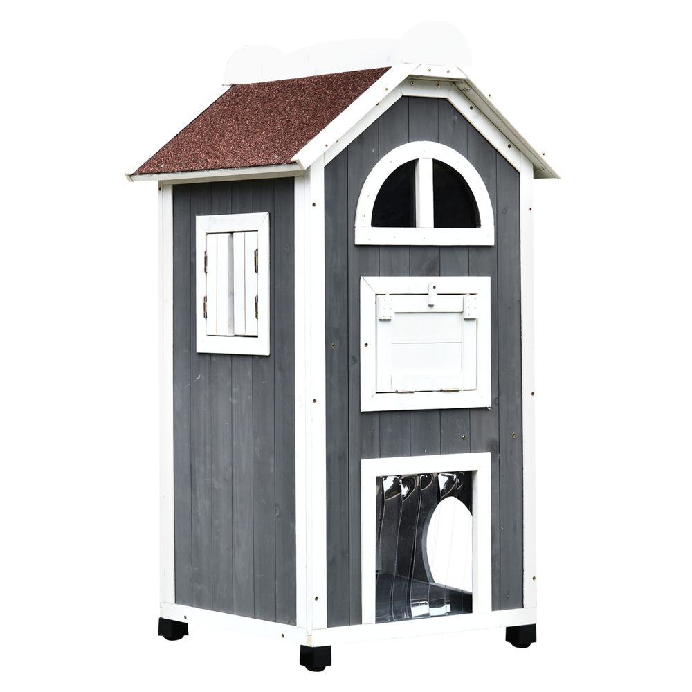 Outdoor Cat House Wood