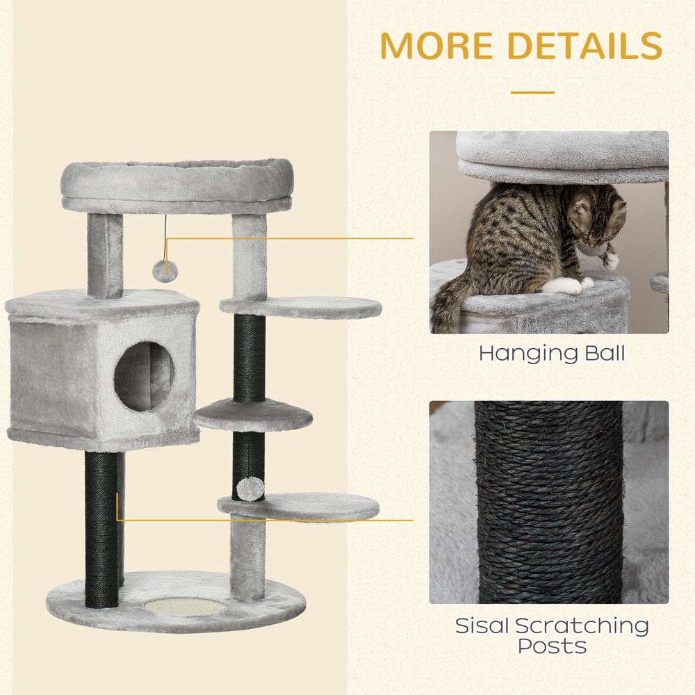Cat Tree Ramp Light Grey