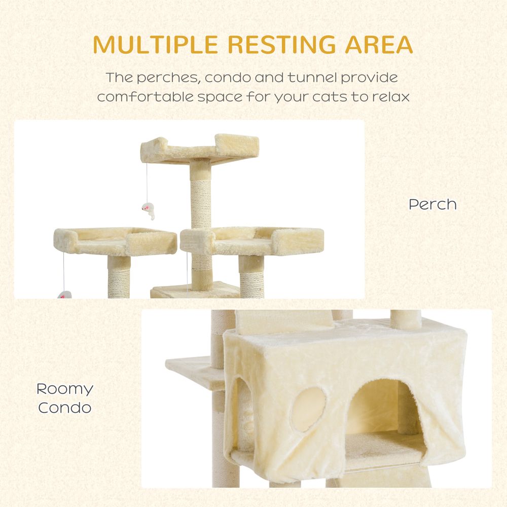 Multi Cat Tree Large - Beige