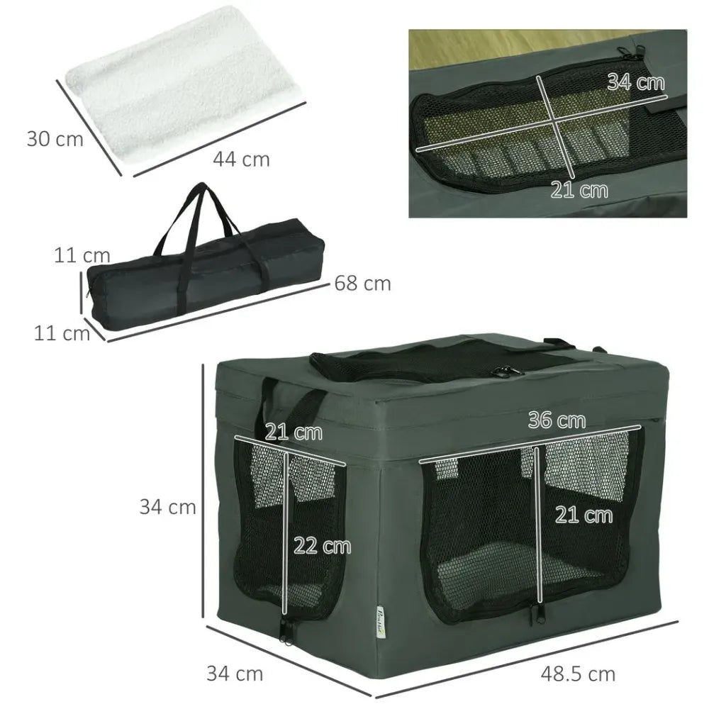 Small Cat Carrier in Grey