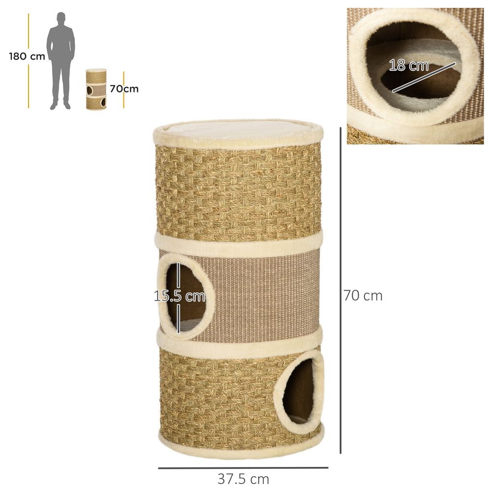 Cat Scratching Post Barrel