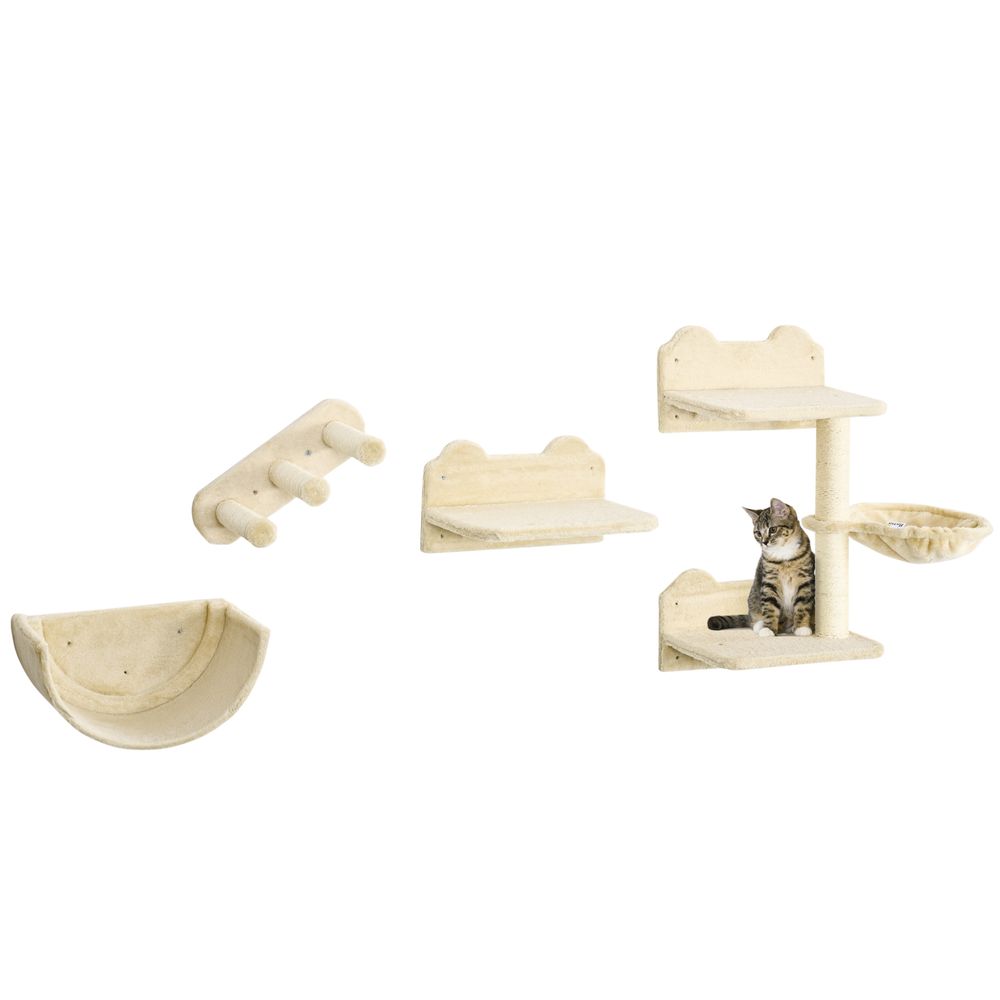 Multi Level Wall Mounted Cat Shelf