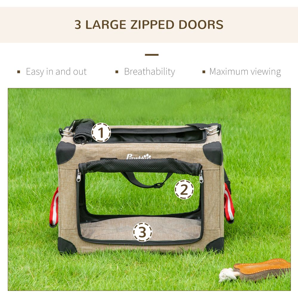 Foldable Cat Carrier Sand