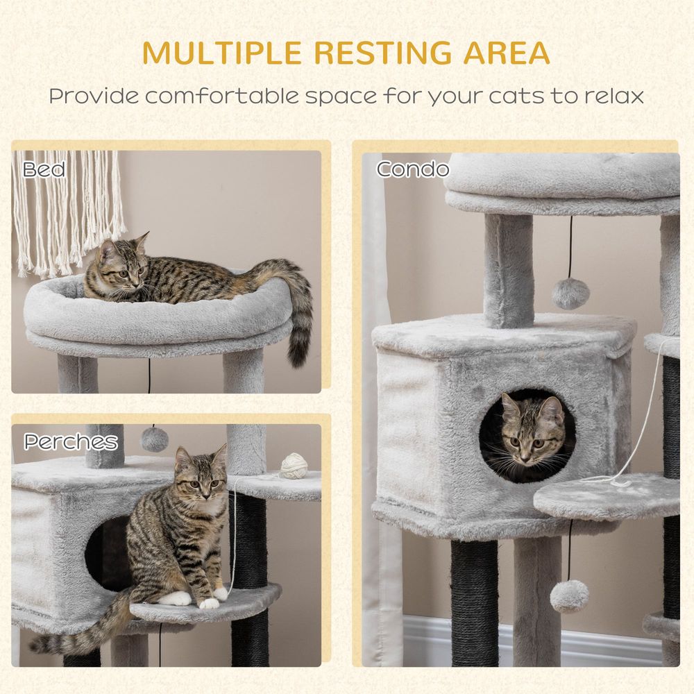 Cat Tree Ramp Light Grey