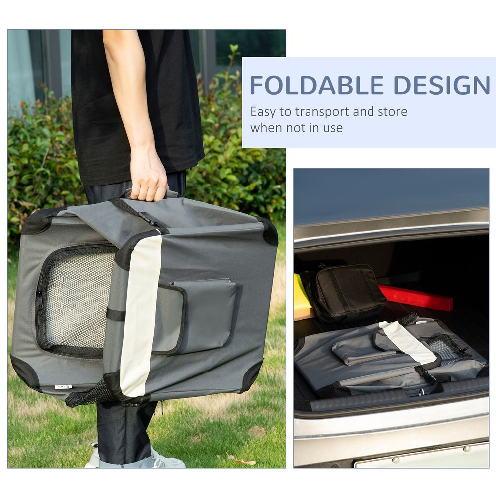 Large Cat Carrier Grey