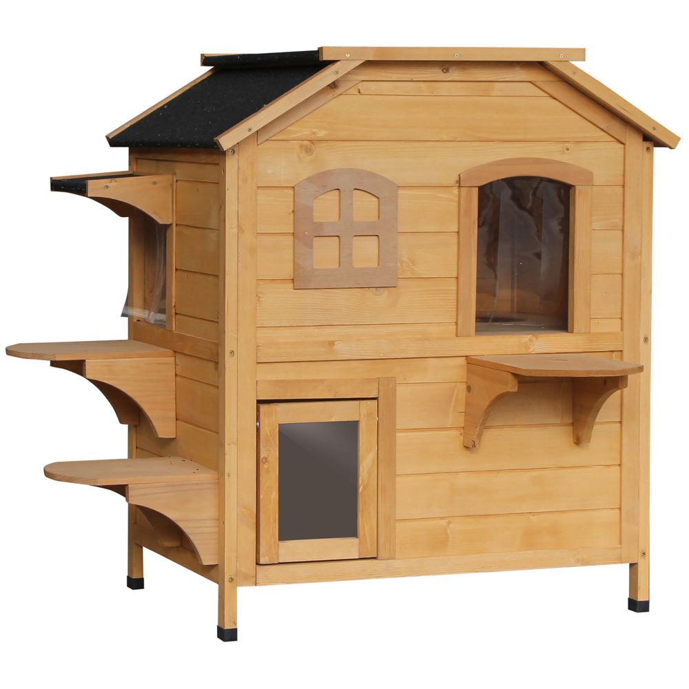Outdoor Wooden Cat House
