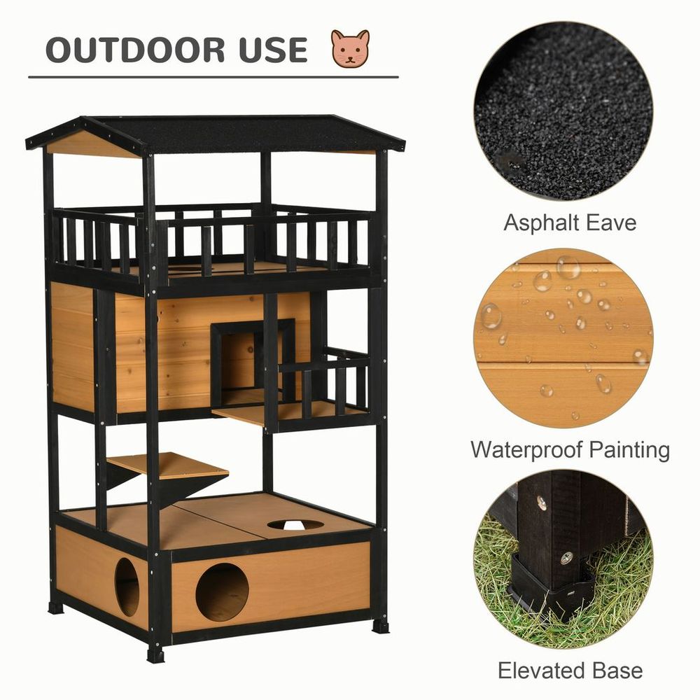 Covered Outdoor Cat House
