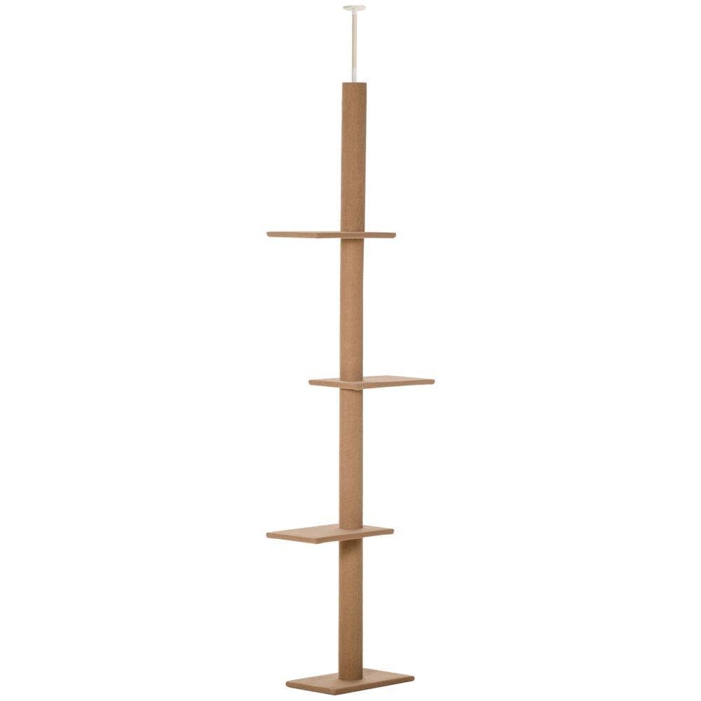 Cat Tree Floor to Ceiling Beige
