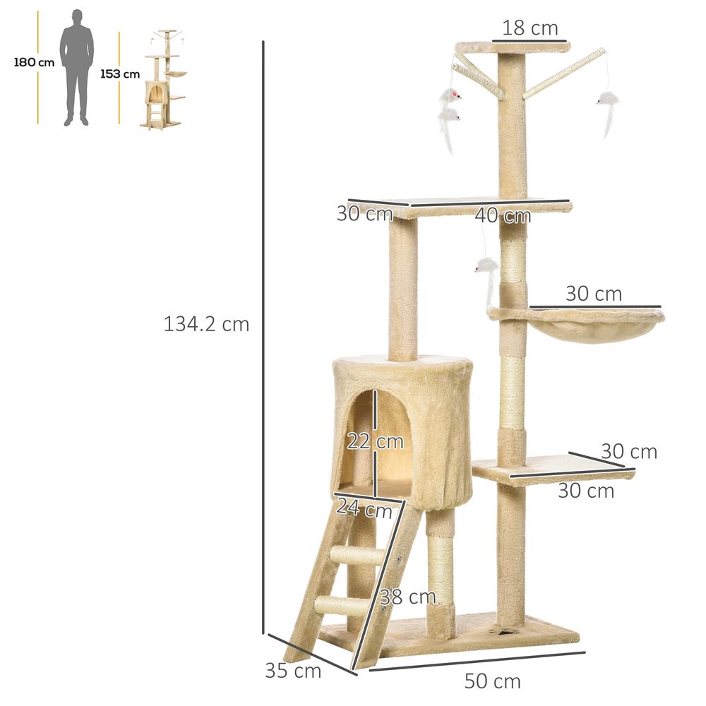 Cat Tree Four Tier toys