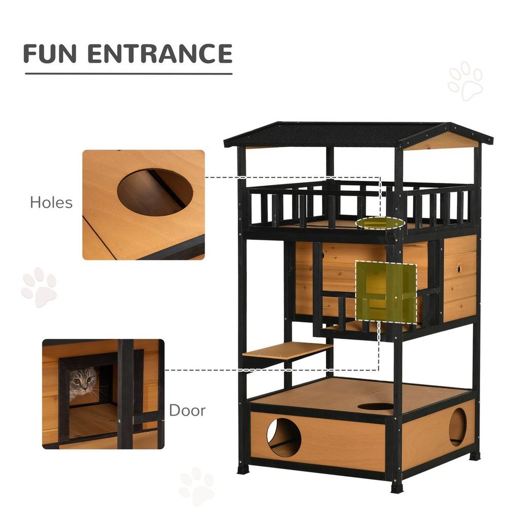 Covered Outdoor Cat House