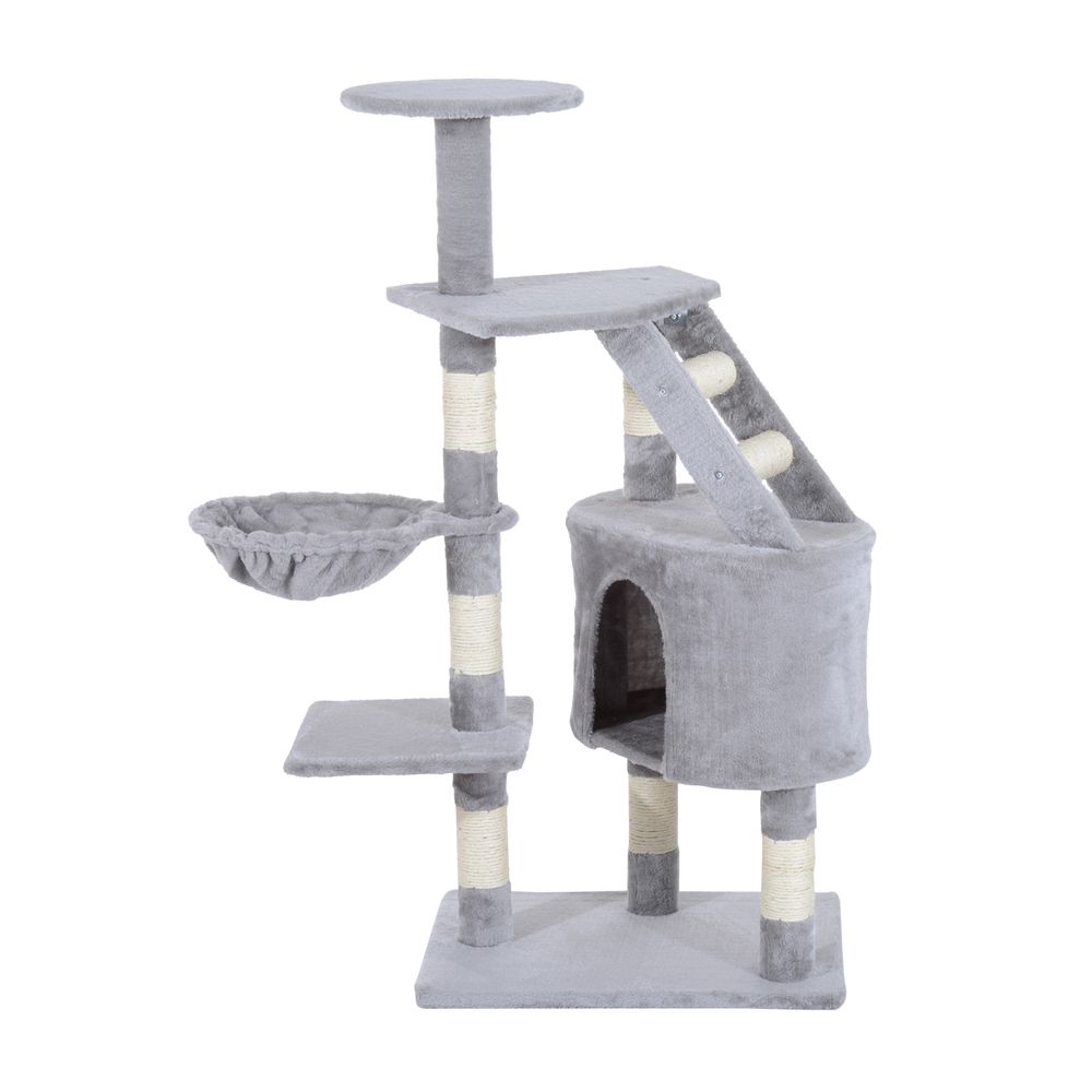 Cat Tree Deluxe Grey White