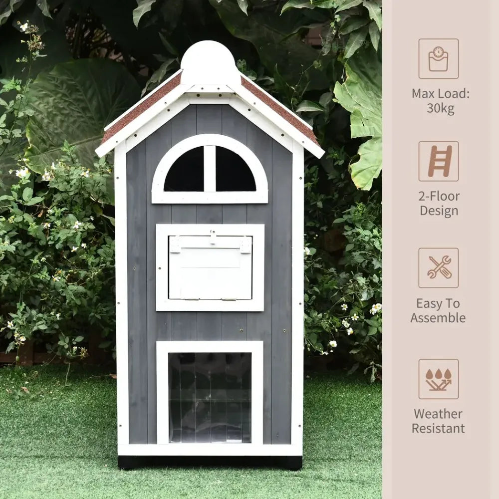 Outdoor Cat House Wood