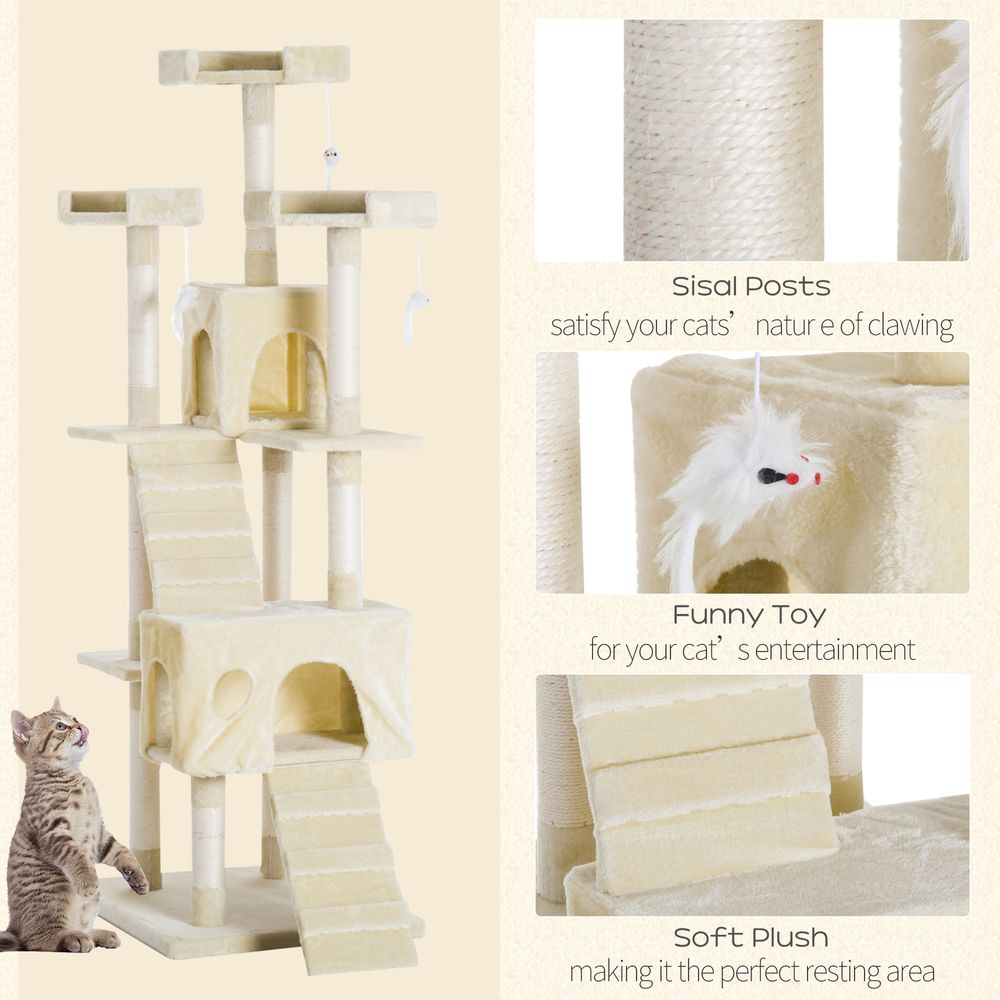 Multi Cat Tree Large - Beige