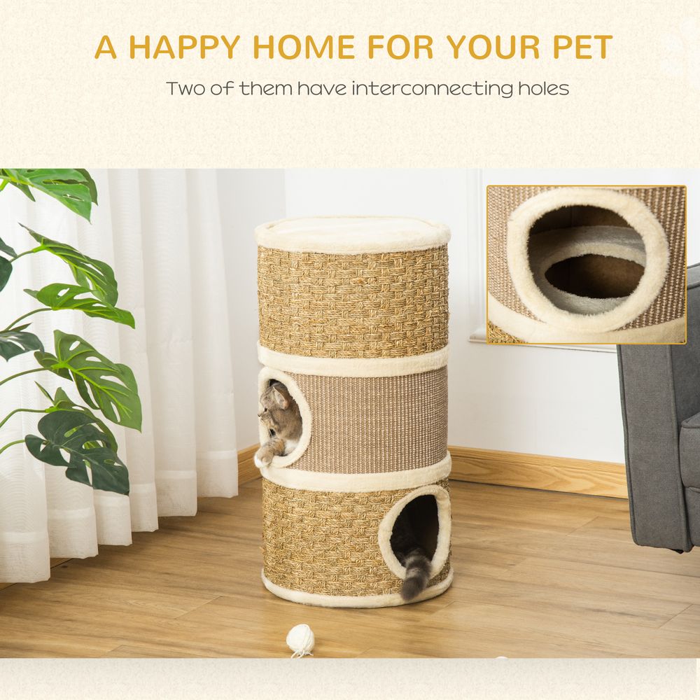 Cat Scratching Post Barrel