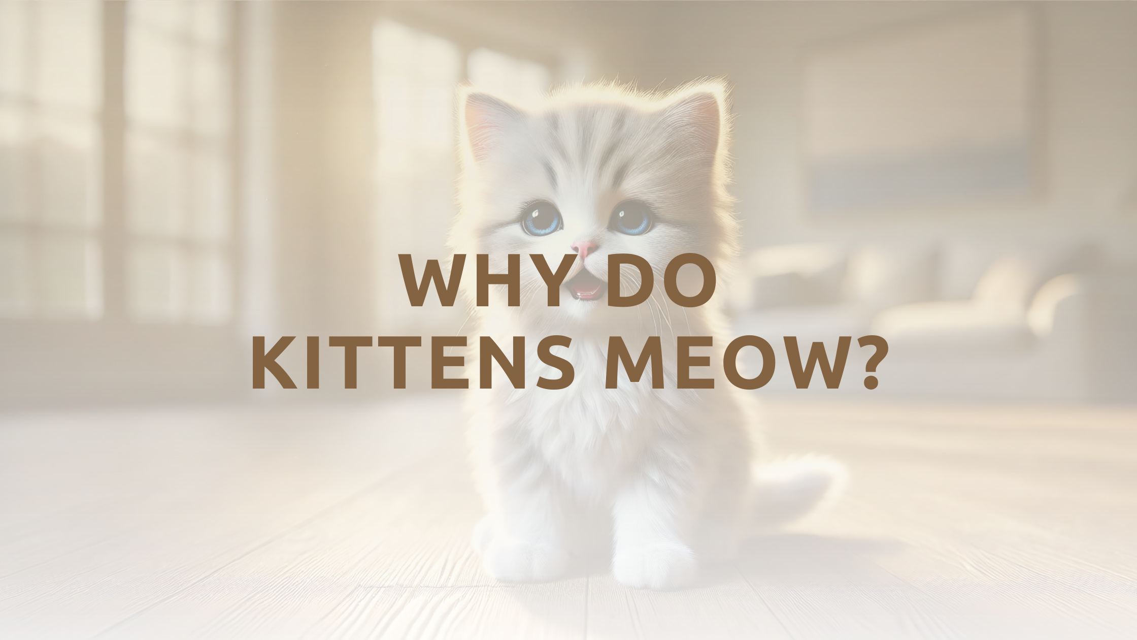 Why do kittens meow?