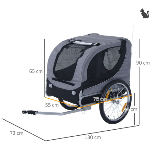 Dimensions of pet bicycle trailer