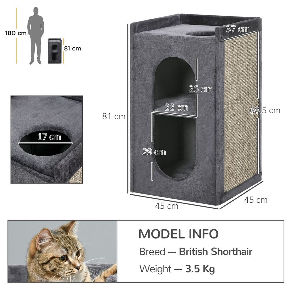 Two Door Cat Scratching Box