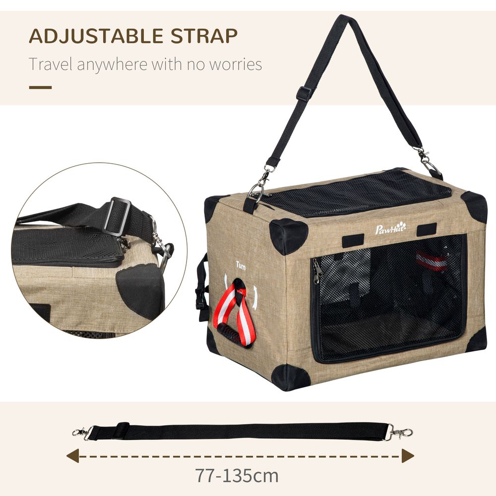 Foldable Cat Carrier Sand