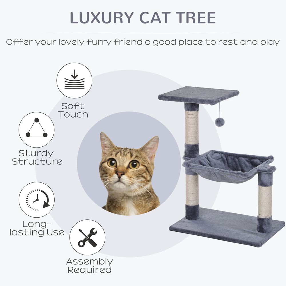 luxury cat bed with cat tree and scratching post