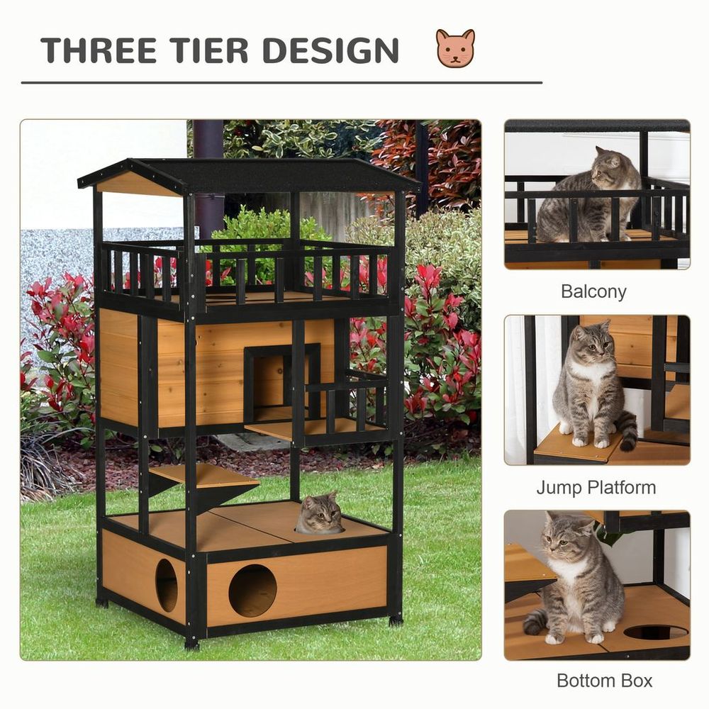 Covered Outdoor Cat House