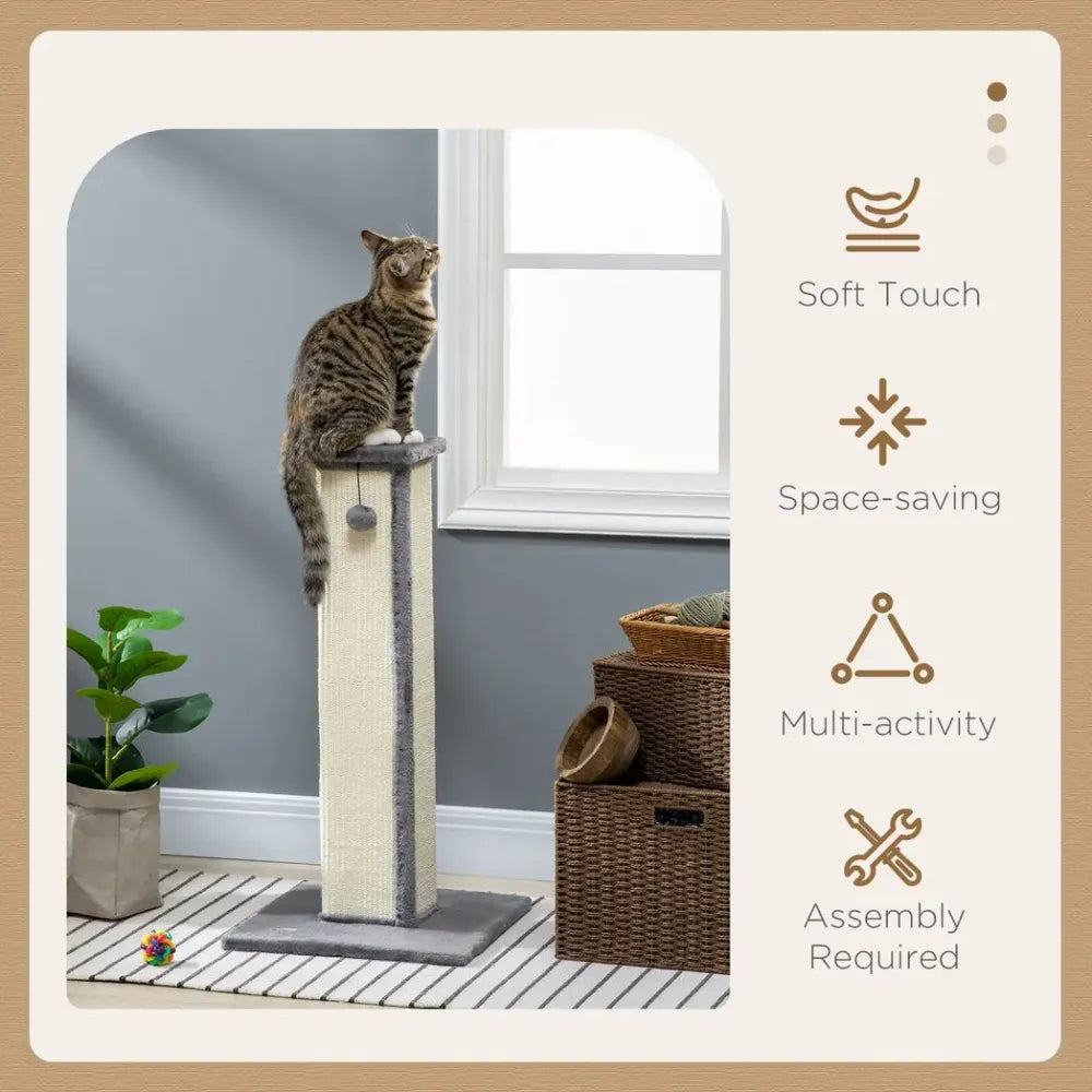 Cat Scratching Post Natural Rope