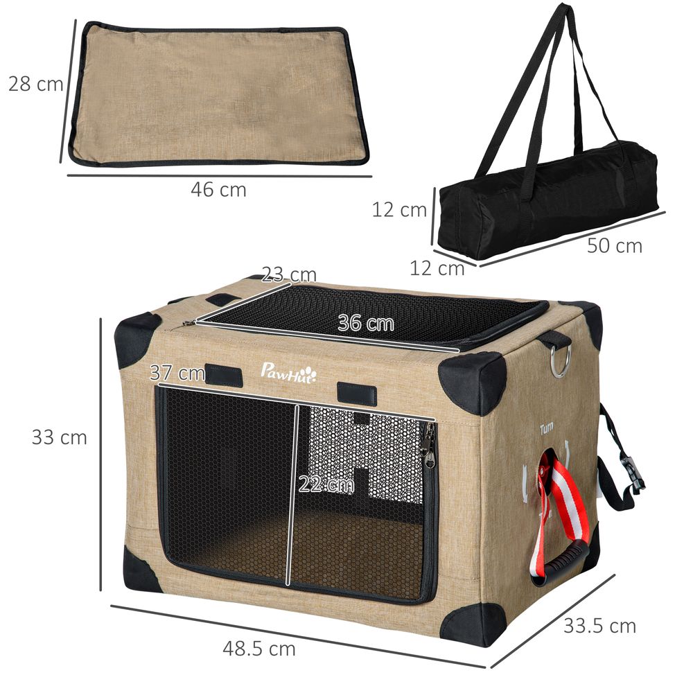Foldable Cat Carrier Sand