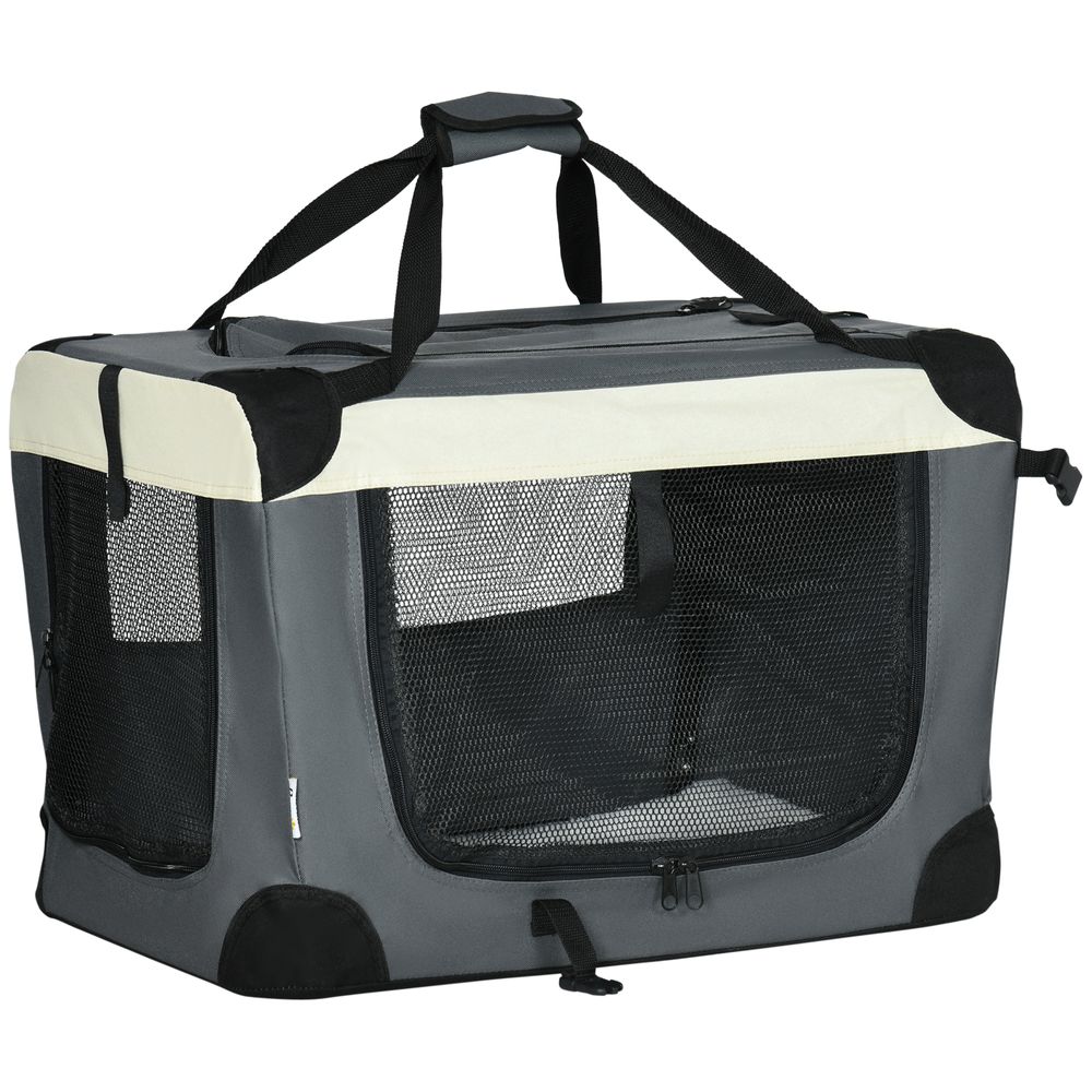 Large Cat Carrier Grey