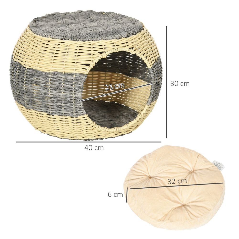 sizing dimensions of Cat Bed Wicker